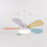 Load image into Gallery viewer, Nordic Style LED Metal Ceiling Ceiling Fan Lamp for Kids Bedroom