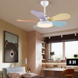 Load image into Gallery viewer, Nordic Style LED Metal Ceiling Ceiling Fan Lamp for Kids Bedroom