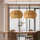 Load image into Gallery viewer, Rattan Straw Penedant Lights Round Lampshade