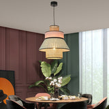 Load image into Gallery viewer, Nordic Fabric Rattan Pendant Lights