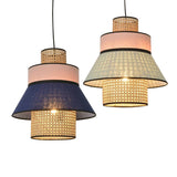 Load image into Gallery viewer, Nordic Fabric Rattan Pendant Lights