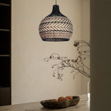 Load image into Gallery viewer, Minimalism Rattan Ceiling Light Fixture Woven Pendant Lampshade