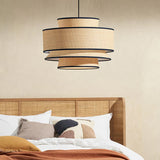 Load image into Gallery viewer, Layered shape Fabric Pendant Lights