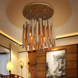 Load image into Gallery viewer, Wood Art Personality Line Room Pendant Lights