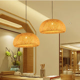 Load image into Gallery viewer, Bamboo Lamp Shade Pendant
