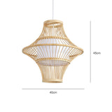 Load image into Gallery viewer, Bamboo Chandelier Retro Lantern Lamp Weaving Pendant Light Shade