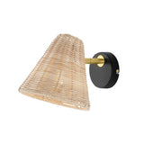 Load image into Gallery viewer, Rattan Wall Lamp Plug In Wall Lights Wicker Lampshade