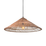 Load image into Gallery viewer, Rattan Cone Shaped Suspension Light Simplicity