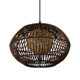 Load image into Gallery viewer, Bamboo Spherical Cage Dining Room Pendant Lights