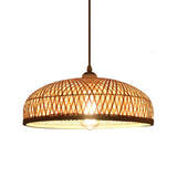 Load image into Gallery viewer, Bamboo Strip Bowl Cage Pendant lights