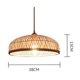 Load image into Gallery viewer, Bamboo Strip Bowl Cage Pendant lights