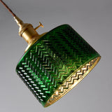 Load image into Gallery viewer, Vintage Green Copper &amp; Glass Pendant Lights