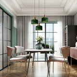 Load image into Gallery viewer, Vintage Green Copper &amp; Glass Pendant Lights