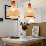 Load image into Gallery viewer, Bamboo Woven Bottle Pendant Lights
