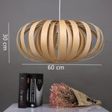 Load image into Gallery viewer, Bamboo Domed Hanging Lamp Contemporary