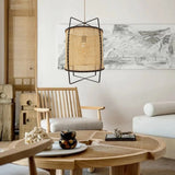 Load image into Gallery viewer, Rattan Boho Pendant Light Modern