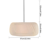 Load image into Gallery viewer, Fabric Ribbed Wheel Pendant Lights