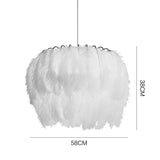Load image into Gallery viewer, Modern Double Tiers Feather Pendant Light
