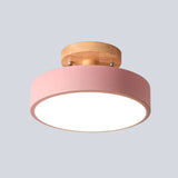 Load image into Gallery viewer, Round Wooden LED Ceiling Light