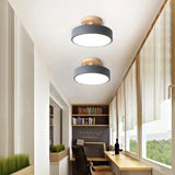 Load image into Gallery viewer, Round Wooden LED Ceiling Light