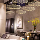 Load image into Gallery viewer, Creative Cloud Chandelier Iron Wire Lampshade
