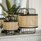 Load image into Gallery viewer, Rattan Lantern Ceiling Light Handwoven
