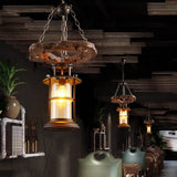 Load image into Gallery viewer, Industrial Wood Hanging Ceiling Lights