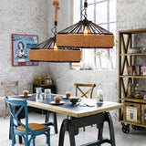 Load image into Gallery viewer, Retro Iron Base Hemp Rope Chandelier Creative Industrial Pendant Light