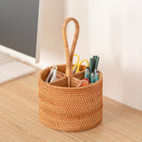 Load image into Gallery viewer, Handwoven Rattan Storage Basket