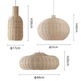 Load image into Gallery viewer, Nordic Rattan Handmade Pendant Lampshades for Kitchen Island