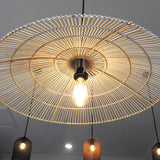 Load image into Gallery viewer, Triangular Wicker Rattan Pendant Lamp