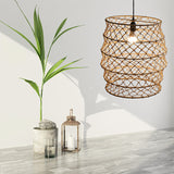 Load image into Gallery viewer, Foldable Rope Chandelier Lantern Pendant Lighting