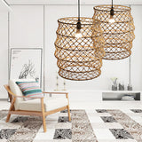 Load image into Gallery viewer, Foldable Rope Chandelier Lantern Pendant Lighting