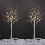 Load image into Gallery viewer, Christmas Decoration Pre-Lit Birch Tree Warm White