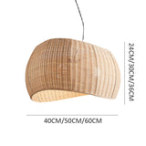 Load image into Gallery viewer, Rattan Pendant Lampshade Wicker Hanging Light