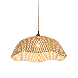 Load image into Gallery viewer, Bamboo Scalloped Pendant Lighting Fixture