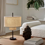 Load image into Gallery viewer, Metal Table Lamp with Fabric Shade for Bedroom