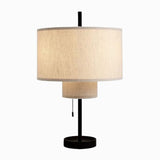 Load image into Gallery viewer, Metal Table Lamp with Fabric Shade for Bedroom