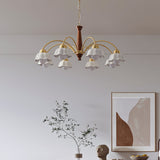 Load image into Gallery viewer, Modern Flower Shape Chandelier with Ceramics Shade