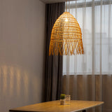 Load image into Gallery viewer, Handwoven Rattan Vertical Pendant Light