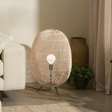 Load image into Gallery viewer, Natural Rattan Midi Floor Lamp for Living Room