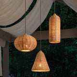 Load image into Gallery viewer, Natural Rattan Cluster Ceiling Light