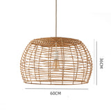 Load image into Gallery viewer, Retro Rattan Pendant Light Fixture Dining Room