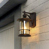 Load image into Gallery viewer, Outdoor Wall Mounted Lamp Clear Glass Cylinder Sconce Light