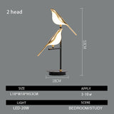 Load image into Gallery viewer, Electroplating Golden Bird Table Lamp