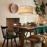 Load image into Gallery viewer, Vintage Natural Rattan Lamp Fixture Beige Pendant Light