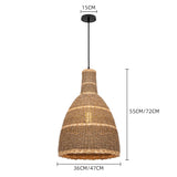 Load image into Gallery viewer, Bell Rattan Woven Pendant Light Kitchen Island