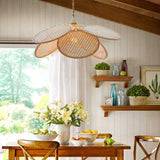 Load image into Gallery viewer, Petal Pendant Lights with Rattan Leaves