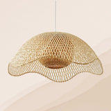 Load image into Gallery viewer, Bamboo Woven Flower Hanging Lighting Wicker Pendant Light
