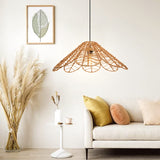 Load image into Gallery viewer, Flower Shaped Rattan Pendant Light Fixtures